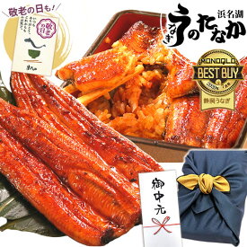 ＼夏休みSALE★ポイント3倍！／ お中元 御中元 うなぎ 国産 蒲焼き ギフト 食べ物 送料無料 鰻 プレゼント 夏ギフト お祝い 食品 グルメ 人気 誕生日 敬老の日 早割 最強配送 ご褒美 90〜100g 蒲焼2本 2尾 【静岡産 通常 AAA 風呂敷】 furoshiki-gset [1〜2人前]