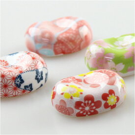 箸置き 6個セット 豆型 友禅