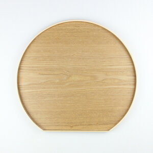 お盆 トレー 半月盆 木製 36cm ナチュラル うるし 選べる2色 藤代工芸 おしゃれ ランチョンマット ノンスリップ 日本国内加工 名入れ可能 尺2 お正月 和 トレイ 半月膳 会席膳 和風 お膳 皿 食