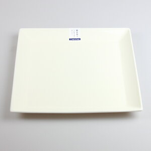 角皿 プレート ホワイト 角盛皿 26cm 電子レンジ対応 食洗機対応 クリーンコート加工 盛皿 撥水 汚れにくい おせちプレート