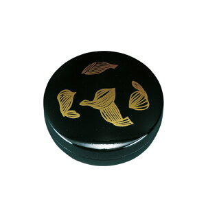 紀州漆器 2.5香合入 はす紋入 211028