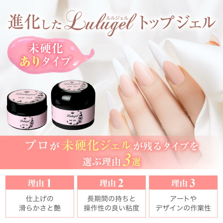 楽天市場】【3個セット】トップジェル ジェルネイル トップコート 15g 