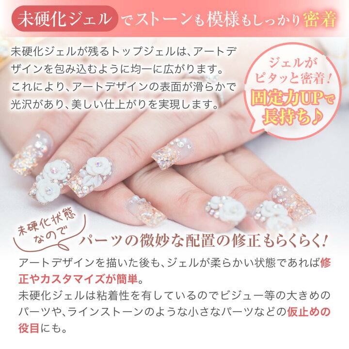 楽天市場】【3個セット】トップジェル ジェルネイル トップコート 30g 