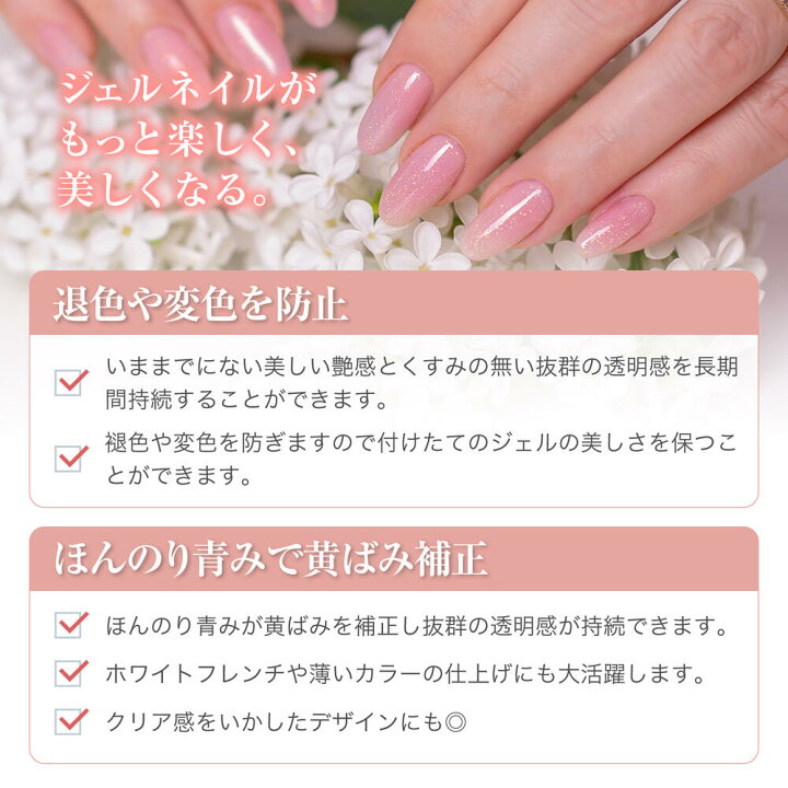 楽天市場】【10個セット】ジェルネイル トップコート 30g トップジェル 