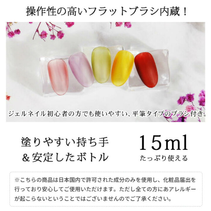 1円 Off トップコート トップジェル ネイル 拭き取り 化粧品登録済 クリア 透明