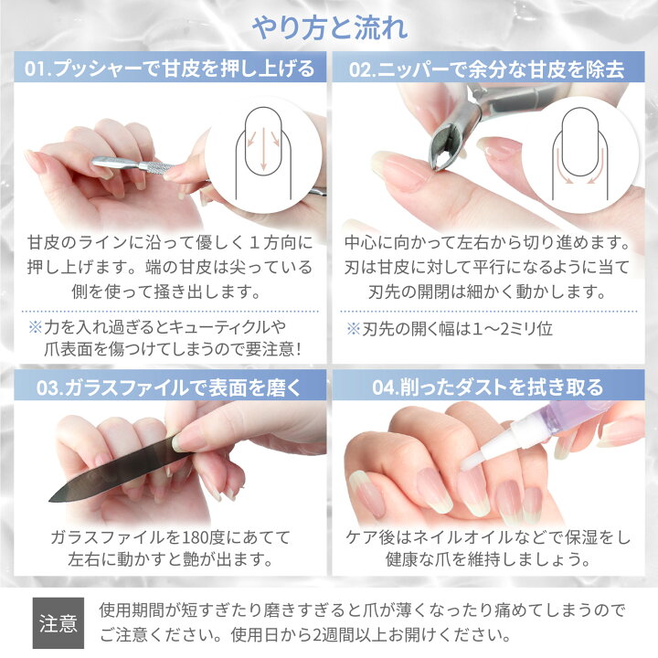 楽天市場】【LULUGEL 甘皮処理 ネイルケア セット S】 甘皮ケア 