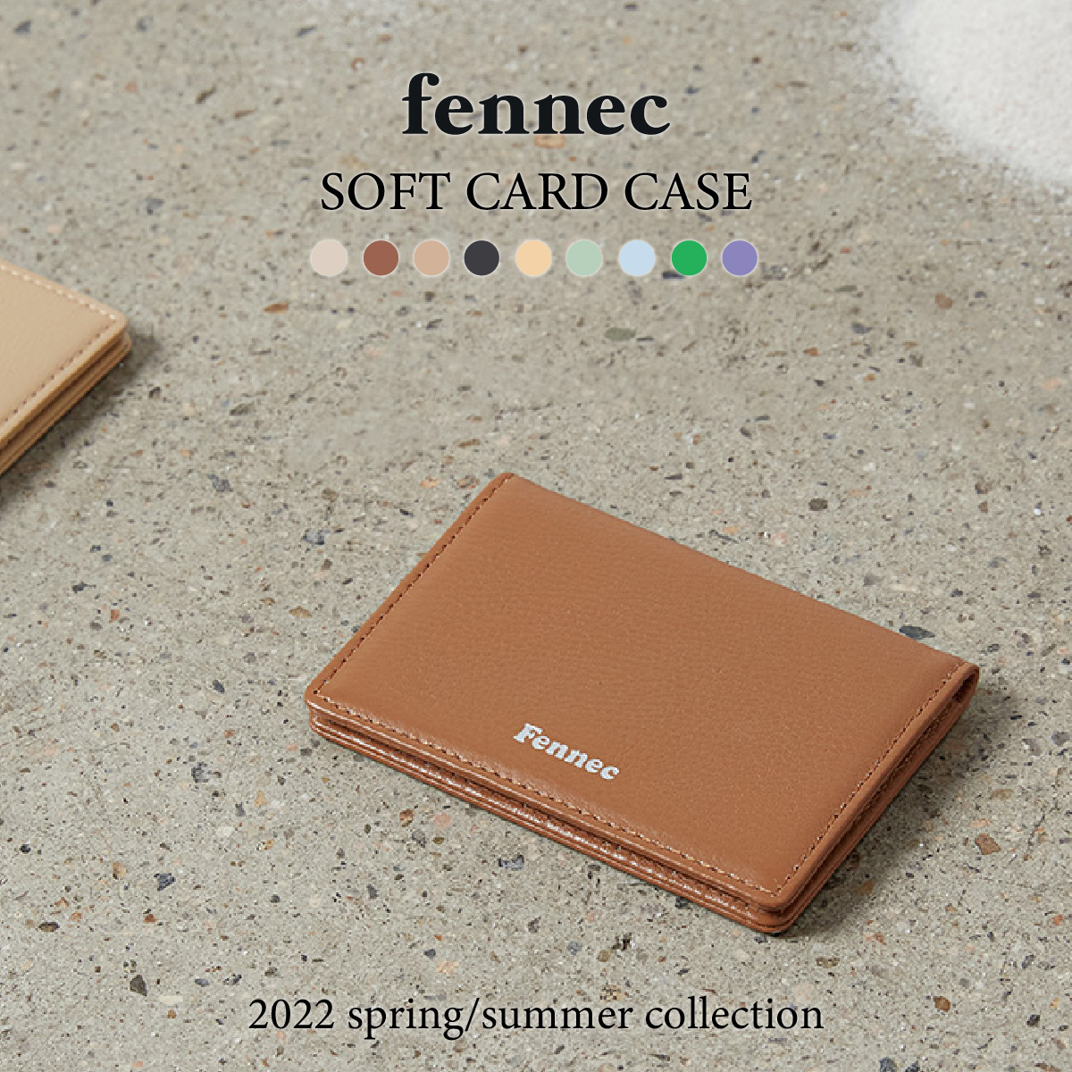 fennec SOFT CARD CASE  フェネック レディース カードケース  レザー ミニ財布 韓国 韓国ファッション 旅行 コンパクト財布 女子 誕生日 クリスマス プレゼント ギフト 
