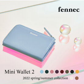 fennec Mini Wallet 2 フェネック ミニウオレット2 レディース ミニ財布 ラウンドファスナー 薄い スリム ミニ ミニマム コンパクト財布 コインケース 韓国【ネコポス送料無料】