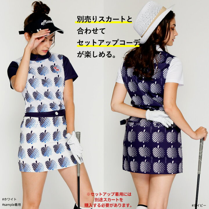 楽天市場 ドットアップル モックネック レディース 春夏 S Ll 22 3143 エフィカス ゴルフウェア レディース ゴルフ ウェア トップス モックネックシャツ セットアップ 可能 春 夏 半袖 大きいサイズ 大きい 吸水速乾 速乾 花粉 ストレッチ プレゼント 22ss Efficace