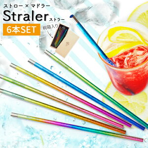 ホリエ チタン製ストロー ストラー 6本セット 桐箱入り 日本製 マイストロー マドラー 抗菌 清潔 燕三条 可愛い おしゃれ プレゼント ギフト 贈り物 敬老の日 お祝い 国産 H