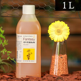 パレス化学 切花着色剤ファンタジー 1L イエロー 茎 生花 ディスプレイ デコレーション フラワーアレンジ 植物 染色 染色液 園芸 ガーデニング 自由研究 実験 プリザーブド 手作り DIY インテリア ハーバリウム 染める パレス化 Z