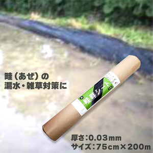 アゼマルチ 厚さ0.03mm×巾75cm×長さ200m 畦畔シート ポリシート あぜマルチ 畦マルチ あぜシート アゼシート 畦シート 漏水防止 防草効果 田んぼ プラスワイズ