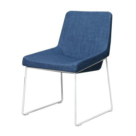 Chair Lino: 03 A088 シー×ホワイト CONCEPTS アームチェア 食卓椅子 ダイニングチェア モールドウレタン 金属脚 布張り スタイリッシュ モダン