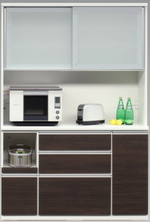 楽天市場】ビガー 食器棚 ダイニングボード レンジボード 幅140cm 収納  