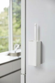 マグネットハンディーワイパーホルダー　タワー　tower 山崎実業　シンプル　掃除収納　浮かせる　ホワイト　ハンディワイパー　5447