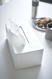 厚型対応ティッシュケース　タワー　tower 山崎実業　シンプル　ティッシュボックス　ティッシュケース　厚型　ホワイト　3901
