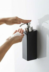 マグネットツーウェイディスペンサー泡タイプ　タワー tower 山崎実業 シンプル マグネット清潔 壁かけ 詰替 ブラック 5211