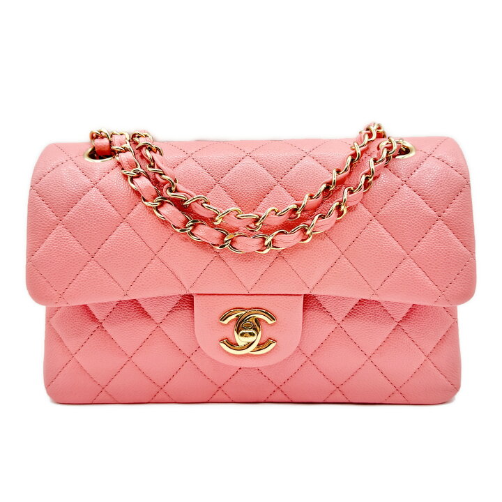 楽天市場】シャネル マトラッセ23 Wフラップ ピンク キャビア ゴールド  