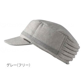 アボネット＋JARI キャップストライプ（頭部保護帽）フリーサイズ／グレー（特殊衣料）2084