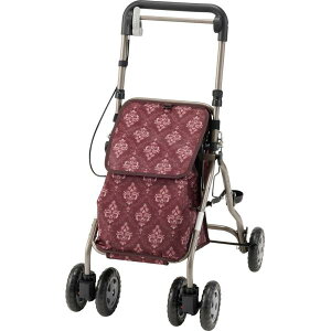 ウェルキャリー/ダマスク赤(マキテック)YX-500RD シルバーカーミドルタイプ