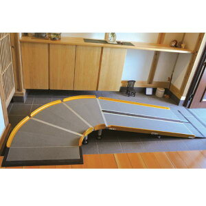 Lスロープ FK2000/200cm 微笑の杜若(シコク)屋外用段差解消スロープ