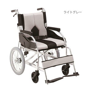 介助式車いす カラーズ KC-3 座面幅40cm/ライトグレー(マキテック)KC-3LG(40)