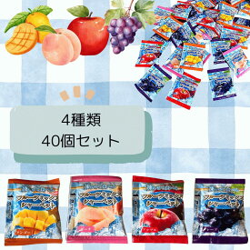 雪国アグリ 凍らせて食べる フルーツシャーベット ゼリー 4種類 各種10個 合計40個 720g 詰め合わせセット
