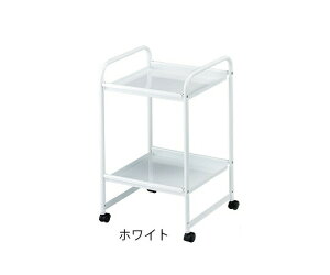 スチールワゴン(2段) ホワイト YS-217