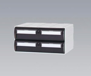 カセッター A5サイズ以下(W248×D192×H125mm)引出上下2段 アンバー HA5-072