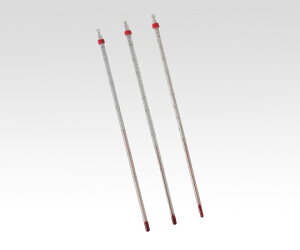 1-610-08 赤液棒状温度計 -30〜50℃