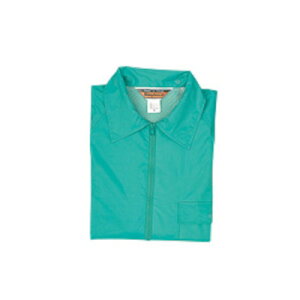 冨士ビニール工業 シンプルコート裏付 上下セット グリーン LL