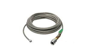 アサダ 洗浄機アクセサリー ねじ式洗管ホース HD03219 1/4ねじ式SUS洗管ホース20mSUSワンタッチカプラ仕様