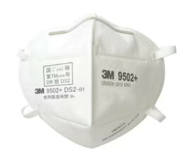 3M 使い捨て式防じんマスク 9502＋ DS2 50枚入り 頭掛けタイプ 国家検定DS2合格品 (在庫品)