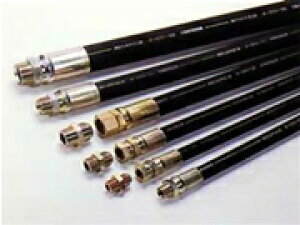 十川ゴム ハイドロリックホース 一般油圧配管用スリム耐摩耗ホース NSL-140-19 金具04+04付 長さ4700mm