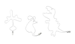 形状記憶合金 3種(飛行機・ねずみ・恐竜)