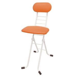 ルネセイコウ ワーキングチェアジョイ CSW−55W オレンジ/ミルキ−ホワイト