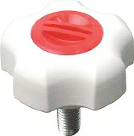 三星 フィットノブ M6 本体/白 キャップ/赤(5個入り) FITWM6R5P