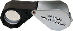 池田レンズ ライト付10倍ルーペ WLED10