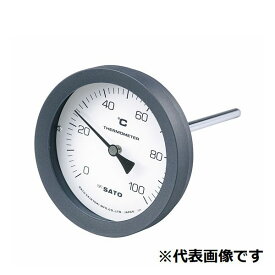 佐藤計量器 バイメタル温度計 100℃-L=50／2080-12 BM-T-100P-100050