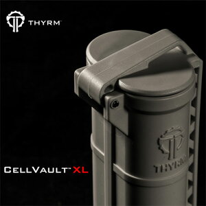 �݌ɔ̔� THYRM �T�C���� CELL VAULT XL Battery Storage �h���o�b�e���[�P�[�X�� IPX8���� CR123A�A�P3�A�P4�p USA��