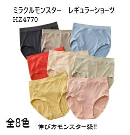 【いいここち】【Miracle Monster】【グンゼ】HZ4770 ミラクルモンスター レギュラーショーツ ノーマルレッグ ストレッチ 食い込まない 360°Moving Hz0173の進化版です！