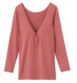 ★L寸 ワインピンクのみ在庫限りで終了★【胸元を、もっと美しく】MH6559【グンゼ】ホットマジック 婦人8分袖ブラインナ HOTMAGIC