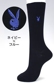 【新生活応援】PLAYBOYプレイボーイスクールハイソックス長さ28cmサイズ23〜25cm3足までメール便可能