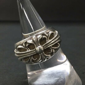 Chrome Hearts クロムハーツ SV925 16g フローラルクロス リング 指輪 20号　シルバー/CR0021【中古】