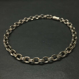 Chrome Hearts クロムハーツ SV925 14g ペーパーチェーン スモール ブレスレット インボイス付属　シルバー/CR0031【中古】
