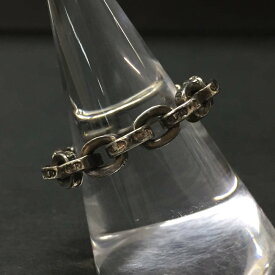 Chrome Hearts クロムハーツ SV925 4.5g ペーパーチェーン リング 指輪 15号　シルバー/CR0037【中古】