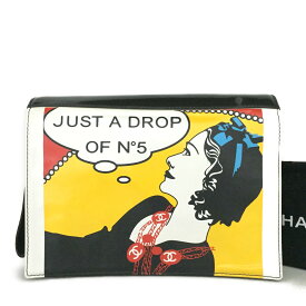 CHANEL シャネル マドモアゼル No.5 パテントレザー クラッチバッグ　MultiColor/JPG0102【中古】