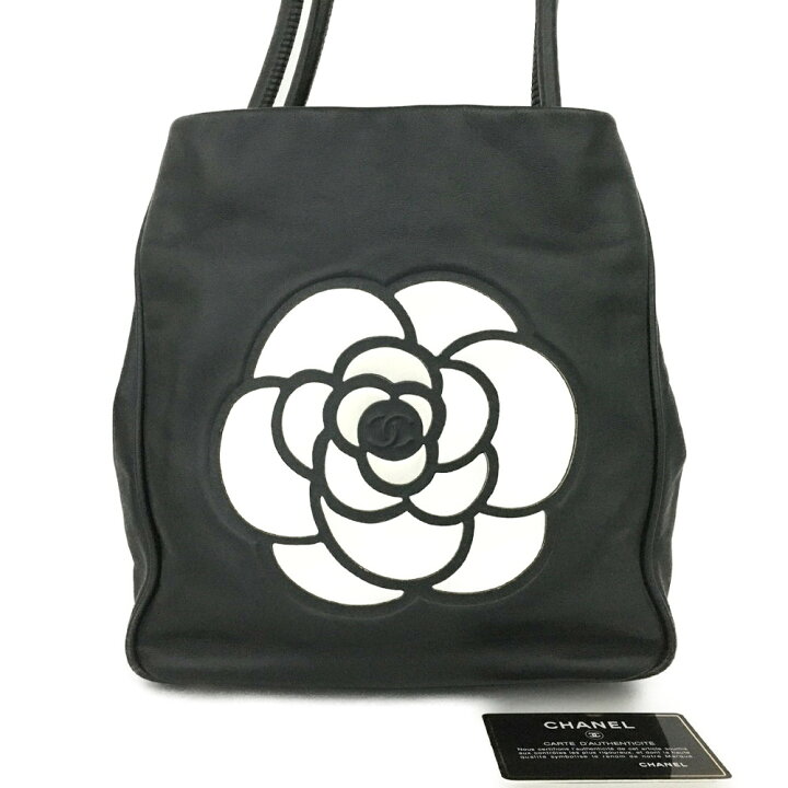 楽天市場】CHANEL シャネル ロゴ カメリア ラムスキン ショルダー 