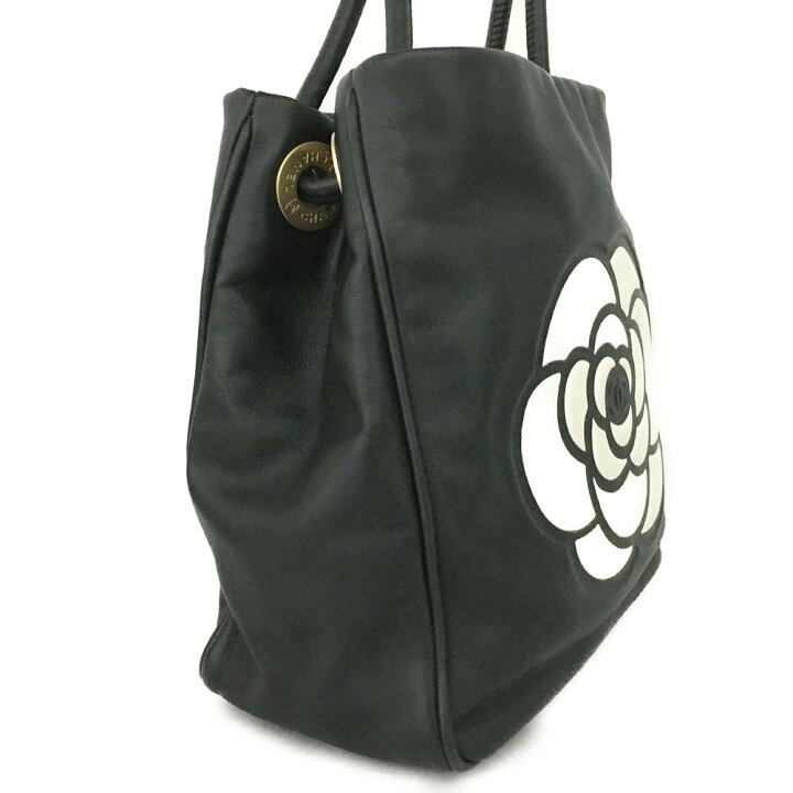 楽天市場】CHANEL シャネル ロゴ カメリア ラムスキン ショルダー 