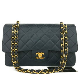 CHANEL シャネル マトラッセ 25 ココマーク ダブルフラップ チェーンショルダーバッグ　Navy Blue/JPG0110【中古】